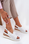 Dámské Kožené Sandály Na Klínu Artiker Bílé 56C0918 39