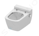 GEBERIT - Kombifix Modul pro závěsné WC s tlačítkem Sigma20, bílá/lesklý chrom + Tece One - sprchovací toaleta a sedátko, Rimless, SoftClose 110.302.00.5 NT4