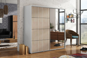 Šatní skříň Ska A12 XL Barva korpusu: Dub - sonoma, Rozměry: 175 cm, Dveře: Dub - Craft zlatý