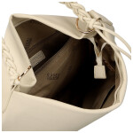 Moderní dámská koženková kabelka na rameno Bonnie, béžová