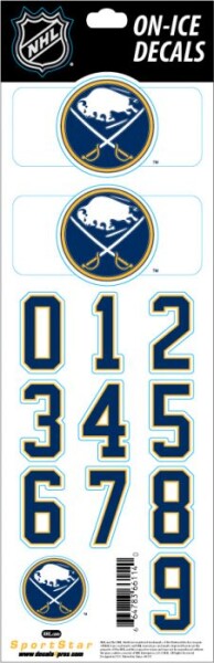 Sport Star Samolepky na helmu Buffalo Sabres NHL Decals