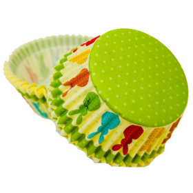 Košíčky papírové Velikonoce, 50 ks, v.30xpr.50 mm