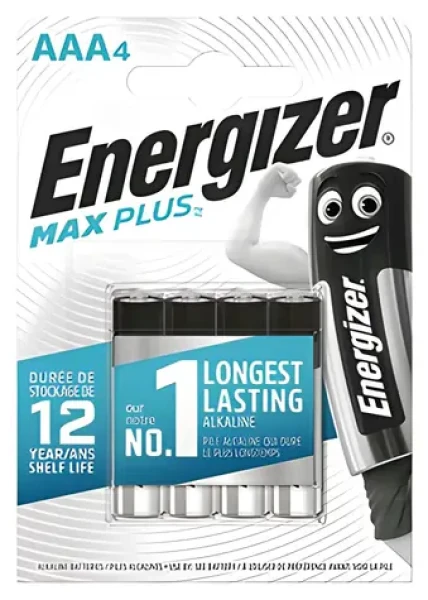 Energizer MAX Plus AAA / Baterie / Alkalická / 4 ks / LR03 / 1,5 V (7638900437461)