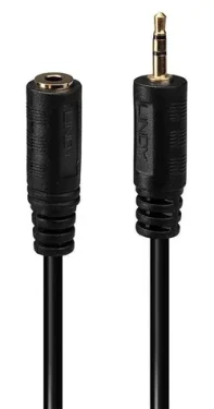 Lindy Jack 2,5 mm/3,5 mm černá / Audio redukce / 0,2 m (35698)