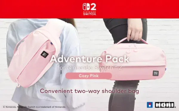 HORI Switch 2 Adventure Pack Cozy Pink / Taška přes rameno / pro Nintendo Switch 2