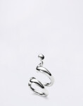 Maria Black Whirl Ear Cuff Silver Silver