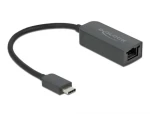 Delock Adaptér USB Type-C (M) - 2.5 Gigabit LAN kompaktní 0.16m černá (66645)