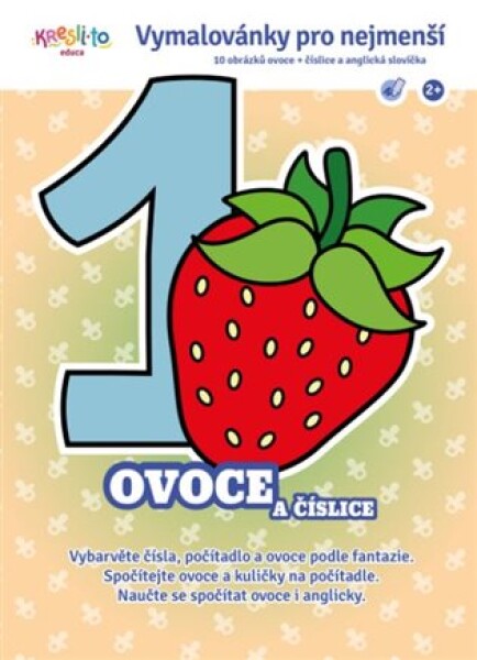 Vymalovánky pro nejmenší - Ovoce a číslice
