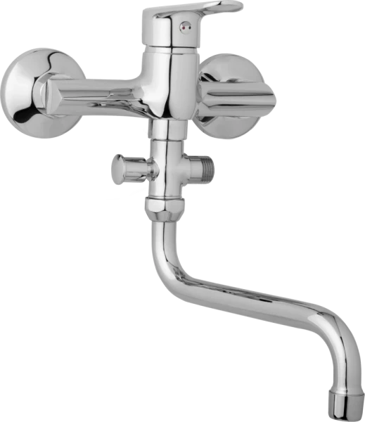 JB Sanitary Nástěnná umyvadlová a sprchová baterie FINERY, rozteč 150 mm, bez příslušenství, trubkové ramínko 200 mm F10 36 30