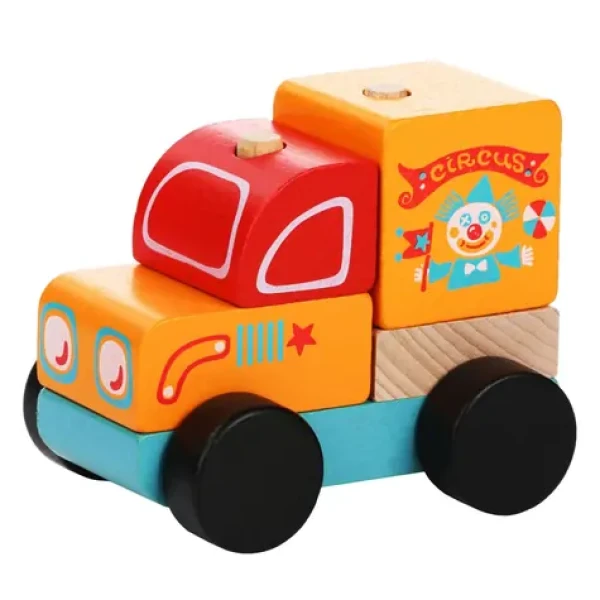CUBIKA 13166 Cirkusový vůz - dřevěná skládačka