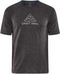 Běžecké tričko CRAFT ADV Trail Wool SS - černá Velikost textilu: XL
