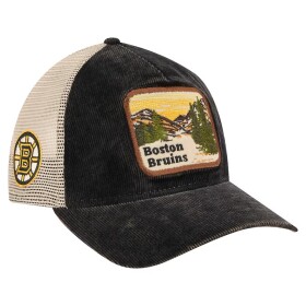 Fanatics Pánská kšiltovka Boston Bruins NHL New Era Vintage Landscape 9TWENTY A-Frame Adjustable Trucker Hat - Black/Cream