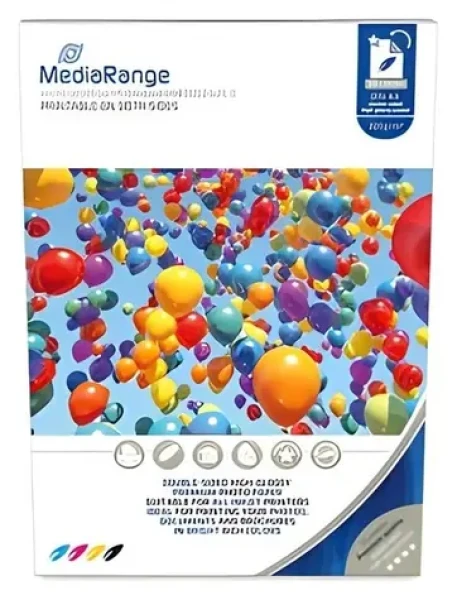 MediaRange A4 oboustranně vysoce lesklý fotopapír 220g / Fotopapír / 50 listů / inkoust (MRINK118)
