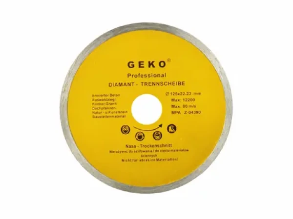 GEKO G00241 / Řezný kotouč diamantový celoobvodový / 125 x 8 x 22.2 mm (G00241)