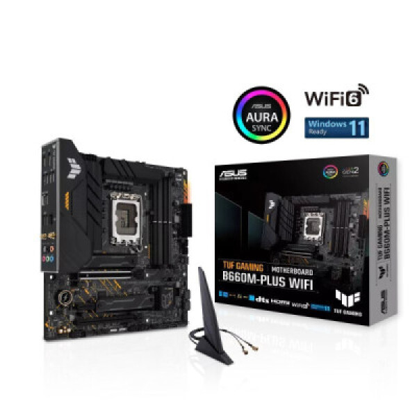 ASUS MB Sc LGA1700 TUF GAMING B660M-PLUS WIFI, Intel B660, 4xDDR5, 1xDP, 1xHDMI, WIFI, mATX EDF_1887063