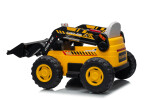 Mamido Dětský elektrický nakladač CAR-26A žlutý | 4x4 | RC 2.4Ghz | EKO kůže | 12V10Ah