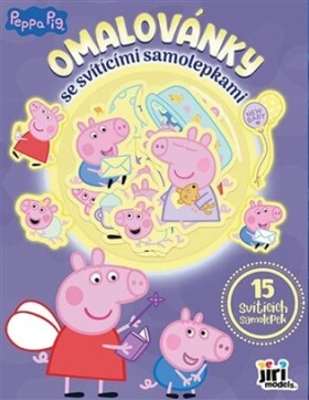 Omalovánky se svítícími samolepkami Prasátko Peppa