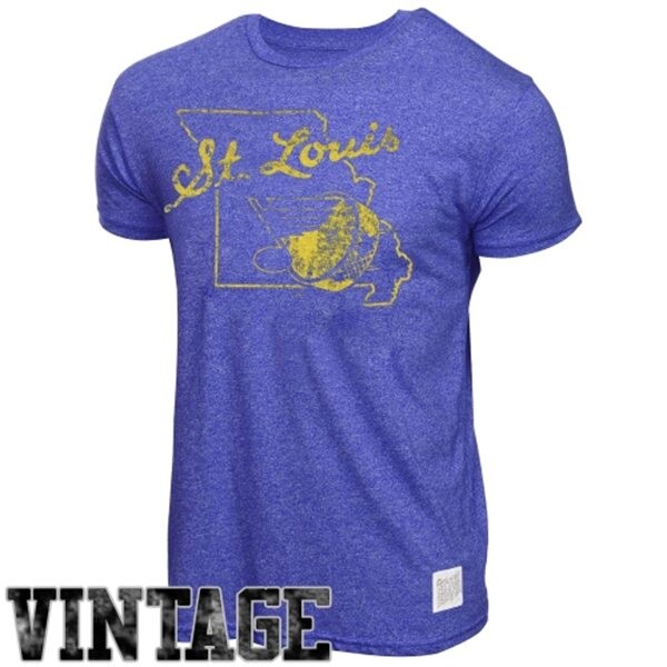 Original Retro Brand Pánské Tričko St. Louis Blues Mock Twist Velikost: S