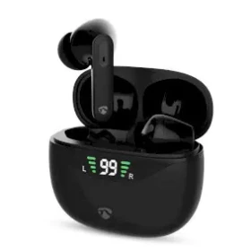 Nedis HPBT2450BK černá / bezdrátová sluchátka s mikrofonem / ANC / Bluetooth / až 30 hodin (HPBT2450BK)