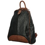 Trendy dámský koženkový kabelko-batůžek Eligio, černo-hnědý