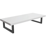 CERANO - Deska pod umyvadlo Navira Pro + 2 konzole pod desku - bílá matná - 60x46x3,6 CER-606018