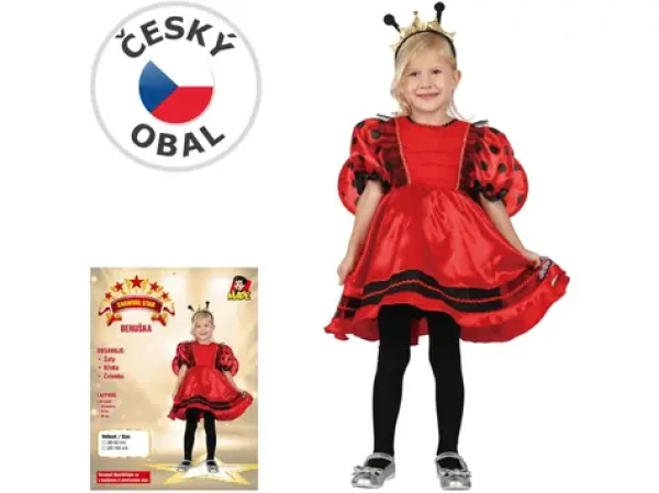 Made 03877 - Šaty na karneval - beruška 92-104 cm