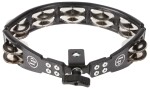 Latin Percussion Cyclops Tambourine Steel Jingles Black Mountable