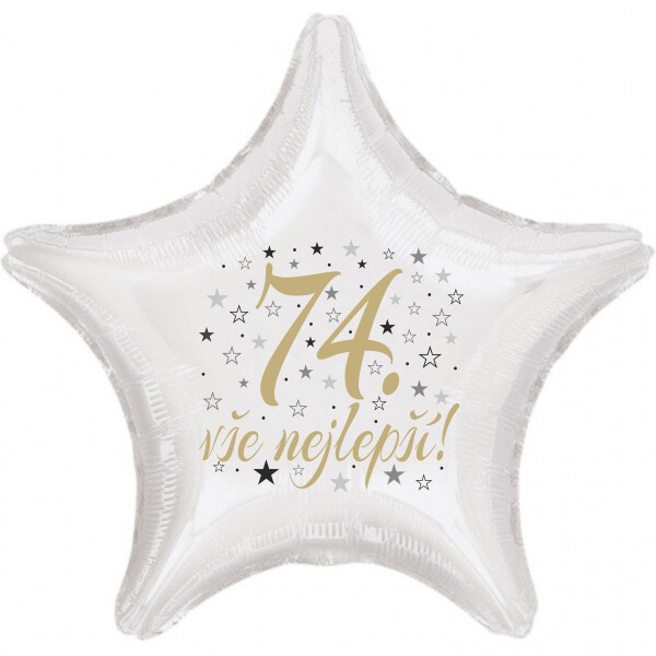 74. narozeniny balónek hvězda balonky.cz 74. narozeniny balónek hvězda balonky.cz