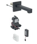 GEBERIT - Brenta Elektronická umyvadlová baterie pod omítku, bateriové napájení, easy to clean, matná černá 116.294.14.1
