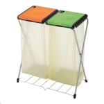 Eco-Globe Stojan na tříděný odpad 2 66x42x81cm s mřížkou
