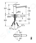 GROHE Get Dřezová baterie, chrom