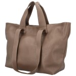 Velká a prostorná dámská kožená taška Sára, D40 zemitá