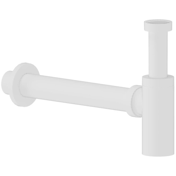 CERANO - Sifon umyvadlový - 5/4" - plast - DN40 - bílá matná - 30 cm
