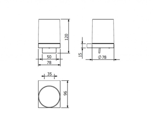 KLUDI - Vela C Dávkovač mýdla s držákem, sklo/kartáčované zlato 31976N0