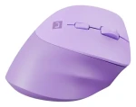 Natec Crake 2 fialová / Bezdrátová optická myš / Vertikální / 2 400 DPI / USB + Bluetooth / 6 tlačítek (NMY-2258)