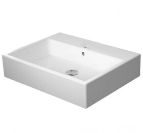 DURAVIT - Vero Air Umyvadlová mísa 60x47 cm, s přepadem, bez otvoru pro baterii, bílá 2352600060