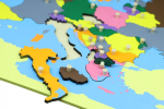 Moyo Montessori Moyo Montessori Puzzle - mapa Evropa - bez rámečku