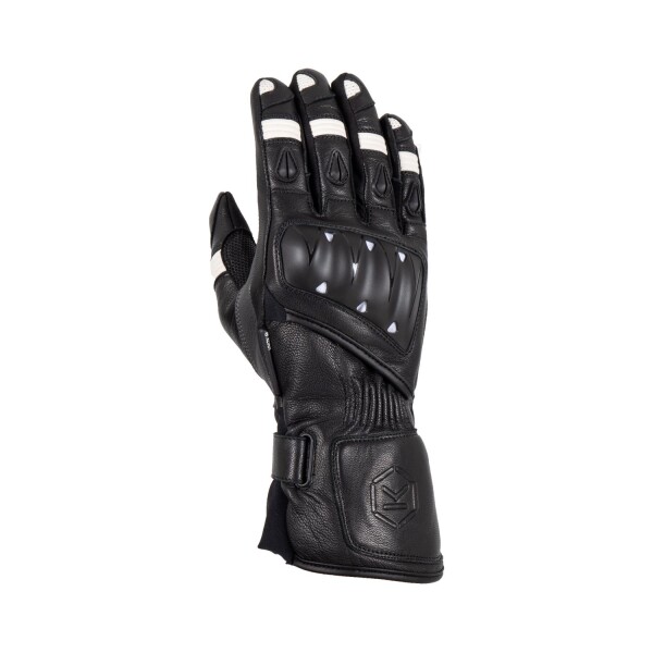 Pánské motocyklové rukavice Knox Oulton černo-bílé - Xxl