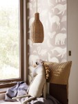 Ferm Living Dětský dekorativní polštářek Sleepy Horse, krémová barva, textil