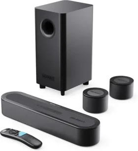 Majority Bowfell Halo černá / 5.1 kanálový systém / Dolby Atmos / 300W / HDMI / Bluetooth / USB / AUX