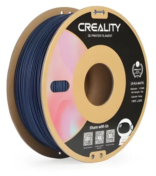 Creality Filament CR-PLA Matte tmavě modrá / Struna pro 3D tiskárnu / PLA / 1.75mm / 1kg (3301010298)