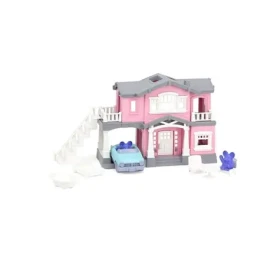 Green Toys Růžový dům s 9 ks příslušenství