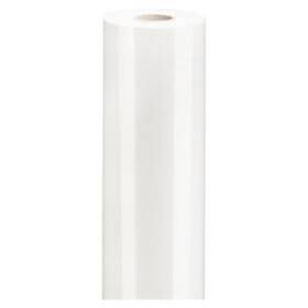Lesklý dárkový balicí papír, šířka 70cm, délka 25m, bílý