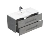 SAT - Koupelnová skříňka s umyvadlem Naturel Cube Way 100x53x46 cm beton mat CUBE461002BEMOD CUBE461002BEMOD