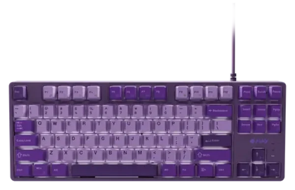 Fury Kanabo K2 US fialová / Herní mechanická klávesnice / drátová USB / US layout / bílé podsvícení (NFU-2351)