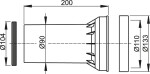 Alcadrain Těsnění odpadu + propojka + těsnění propojky M902 M902