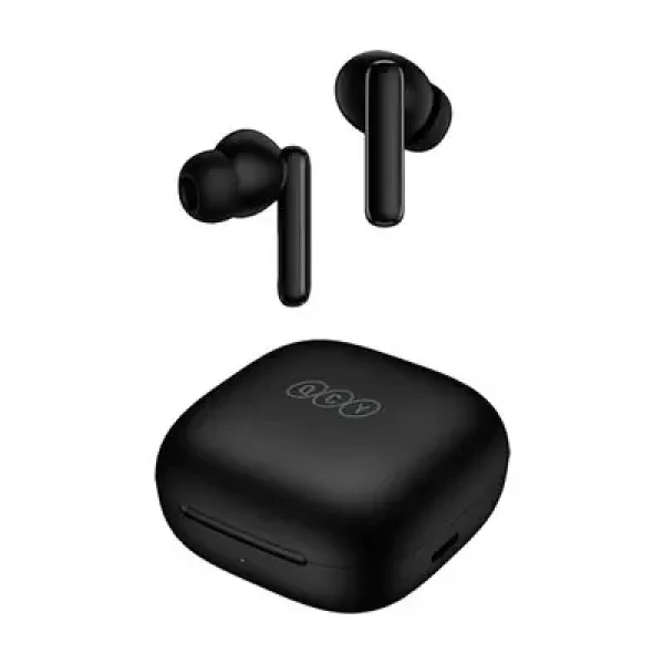 Rozbaleno - QCY T13ANC černá / BT sluchátka do uší s mikrofonem / Bluetooth 5.3 / s dobíjecím boxem / rozbaleno (T13ANC black.rozbaleno)