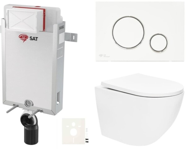 Závěsný WC set k zazdění SAT SIKOSZTOR6770 SIKOSZTOR6770