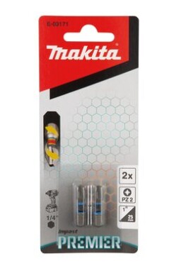 Makita E-03171 Impact Premier (C-form) Sada torzních bitů PZ2-25mm (2ks) (E-03171)