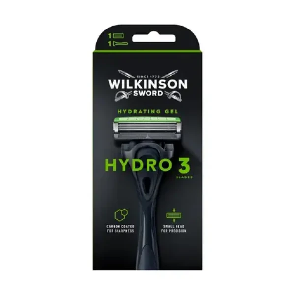 Wilkinson Hydro 3 Black Edition holící strojek + 1 náhradní hlavice (WPS047)